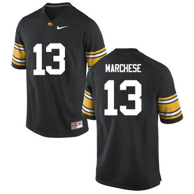 Men Iowa Hawkeyes #13 Henry Marchese College Football Jerseys-Black - Click Image to Close